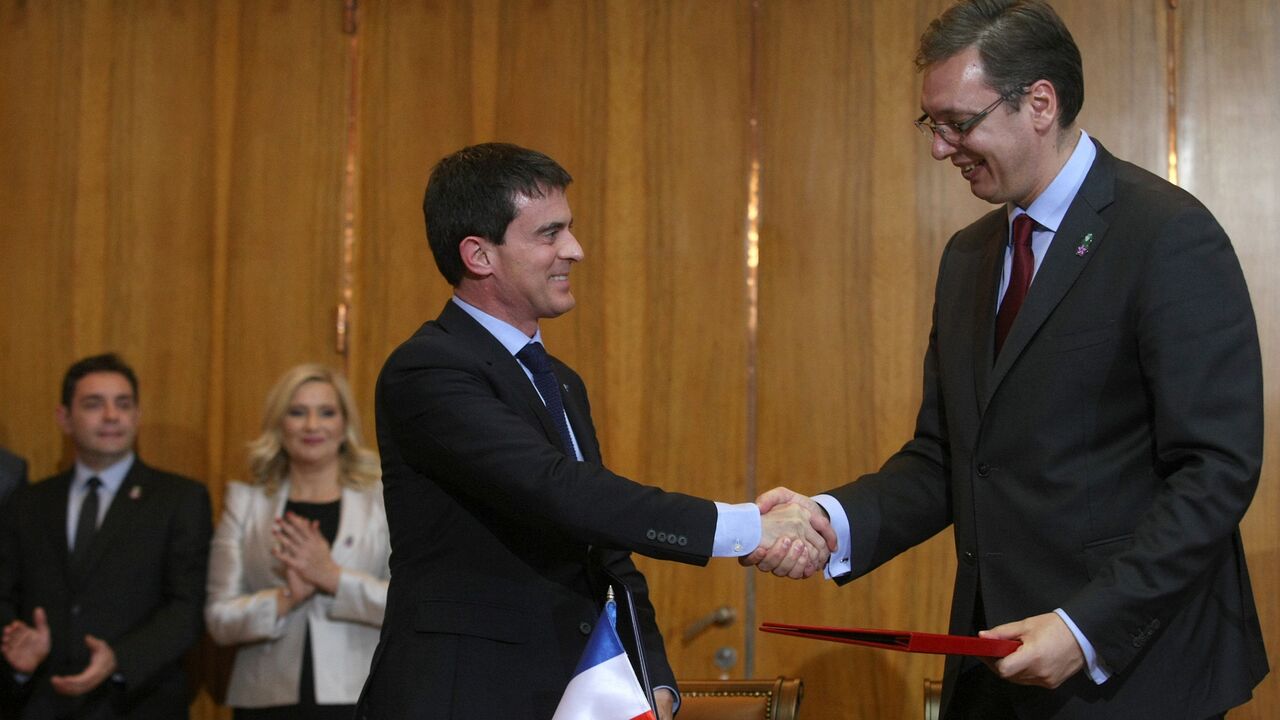 Manuel Vals i Aleksandar Vucic