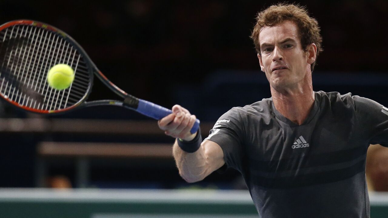 Endi Marej u meču protiv Novaka Đokovića na ATP Mastersu u Parizu