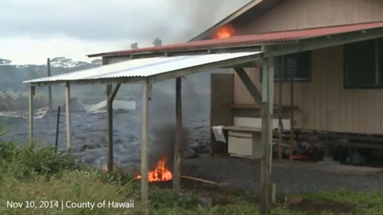 Lava zapalila kuću na Havajima