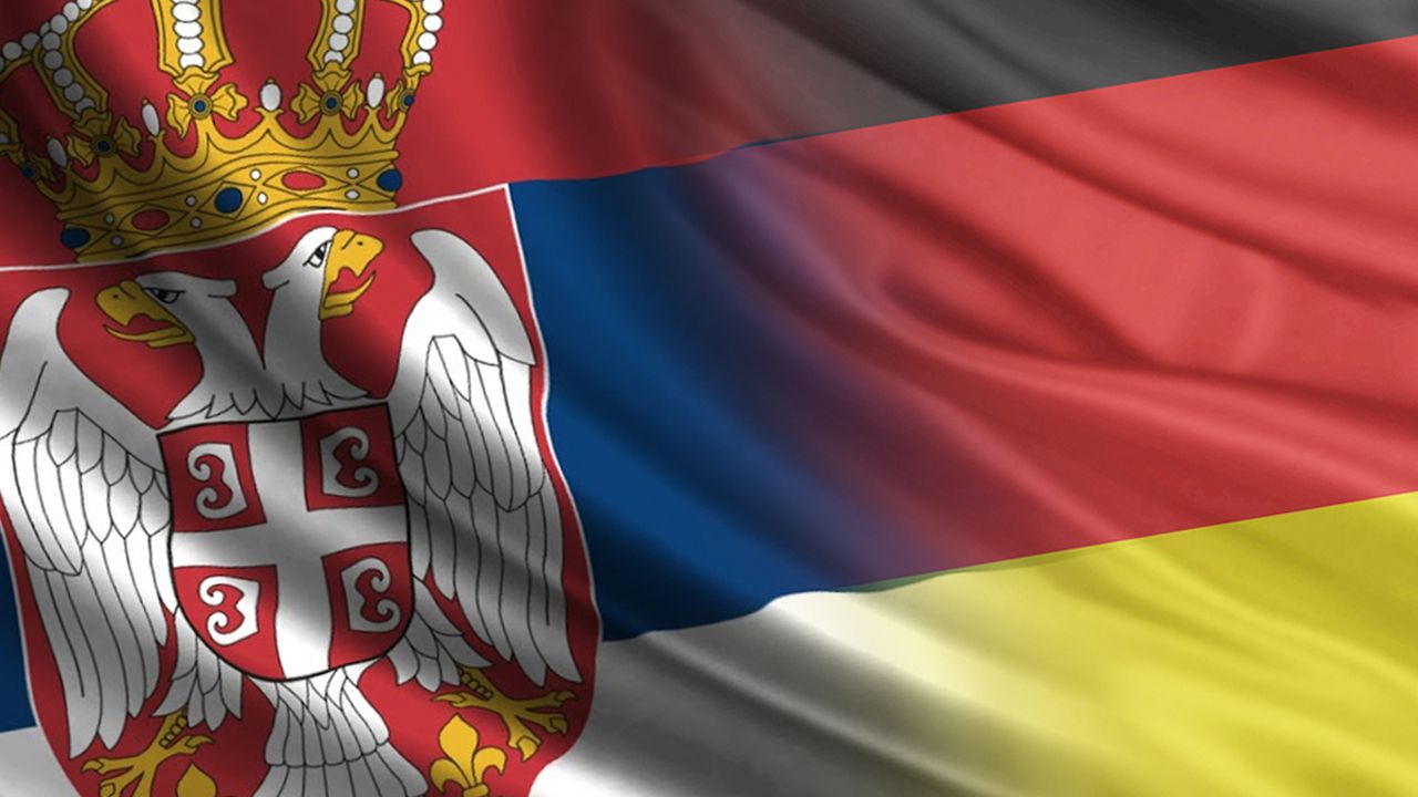 zastave Srbije i Nemačke