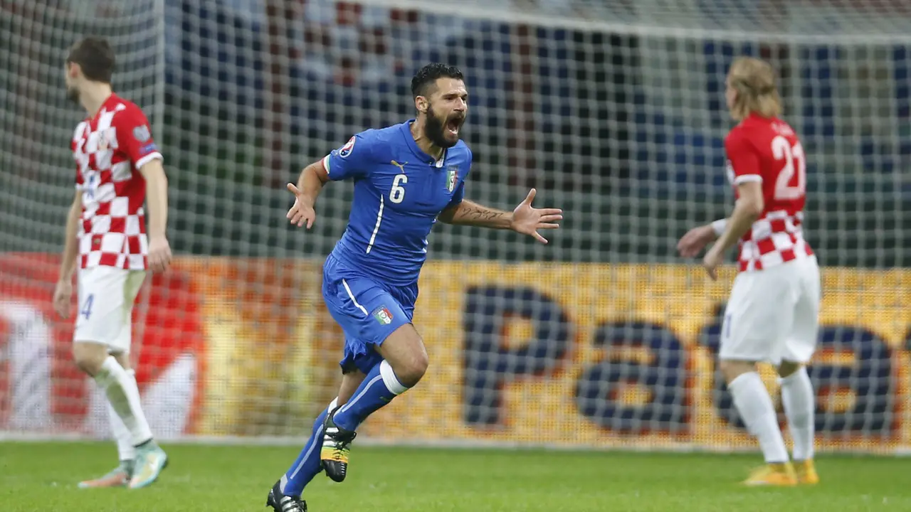 Kandreva postiže gol u meču kvalifikacija za EURO 2016. protiv Hrvatske