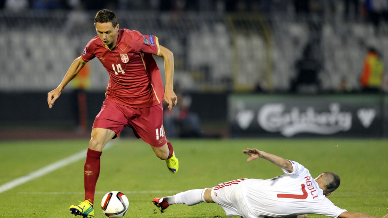 Nemanja Matić u meču protiv Albanije u Beogradu