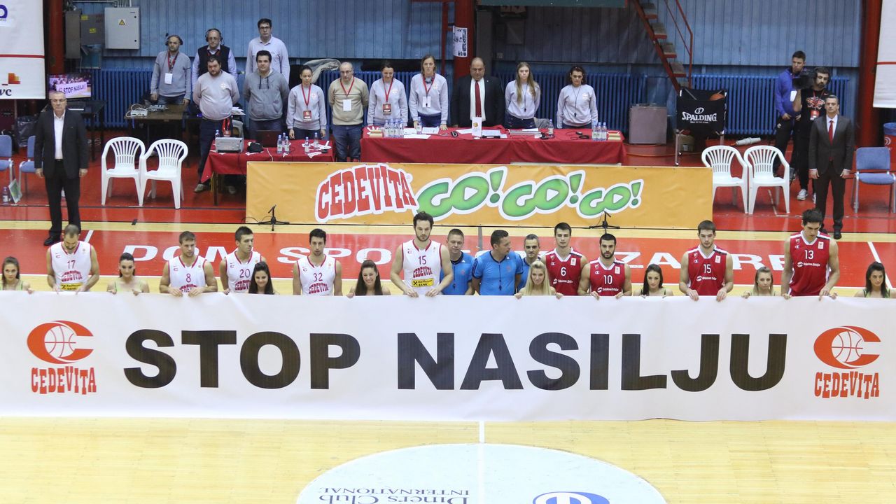 "Stop nasilju" - parola pred meč Cedevita - Crvena zvezda