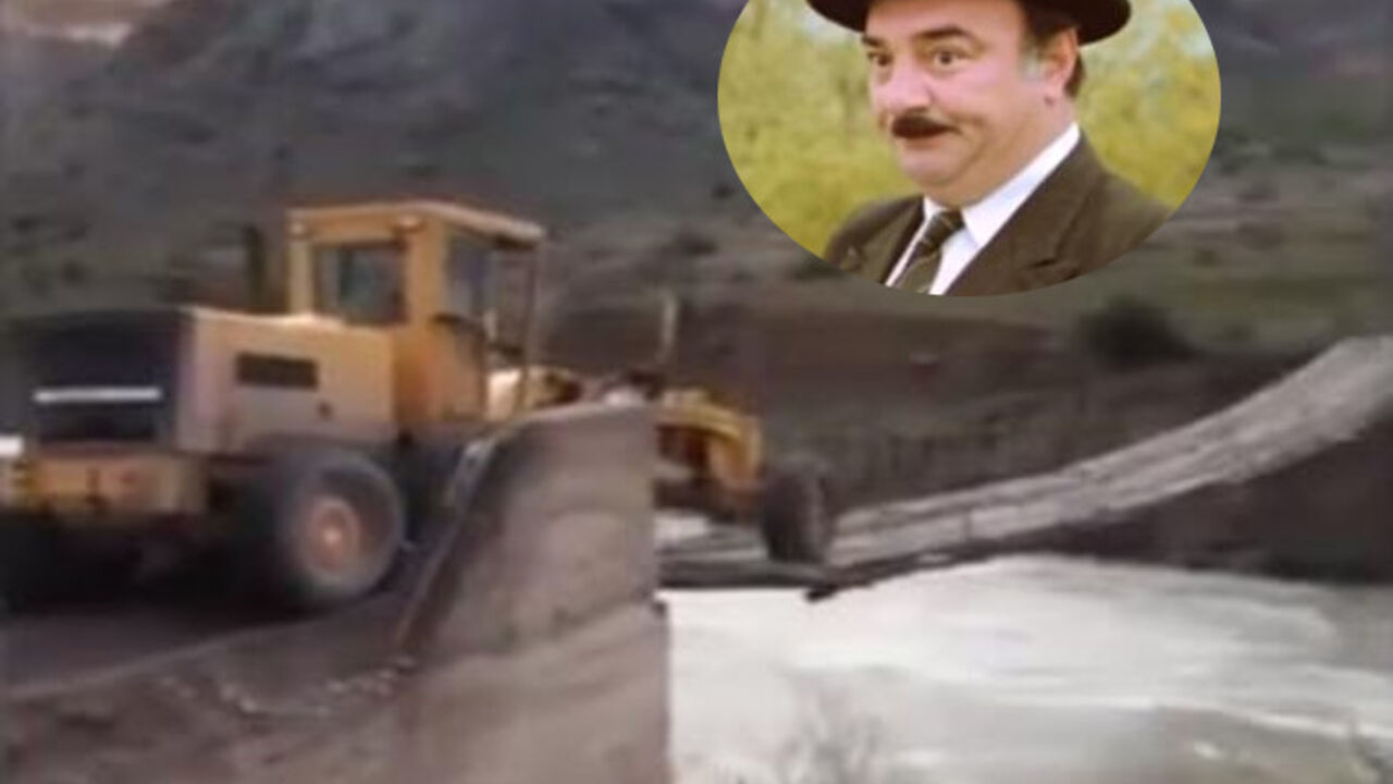 Grejder prelazi klimav most