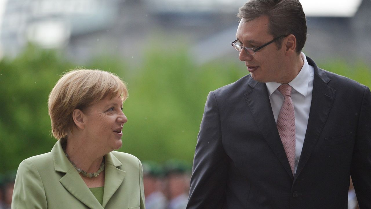 Angela Merkel i Aleksandar Vučić
