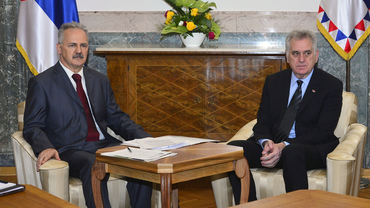 Predsednik Republike Srbije Tomislav Nikolić i predsednik Koordinacije srpskih udruženja porodica nestalih