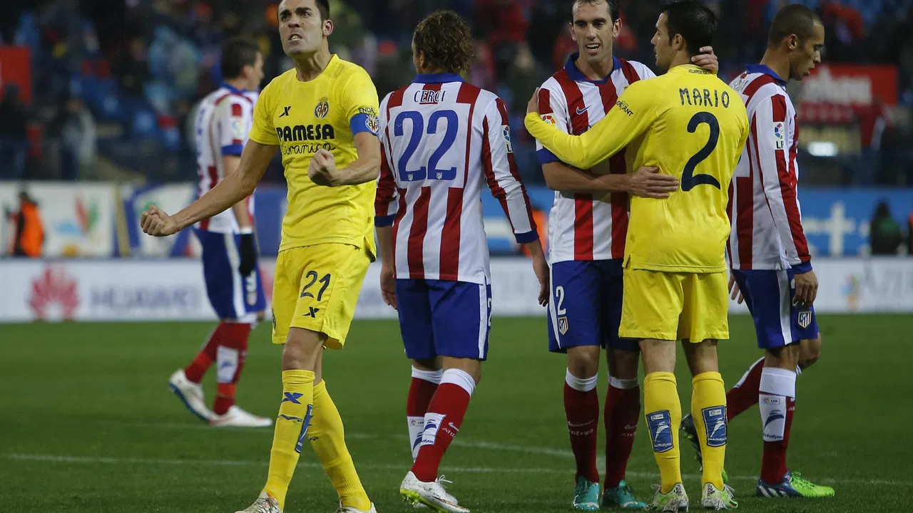Fudbaleri Viljareala slave pobedu na "Visente Kalderonu" protiv Atletiko Madrida