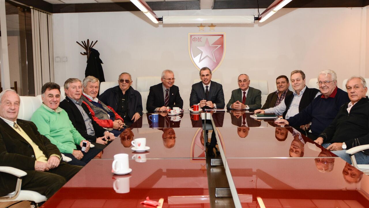 Sastanak veterana FK Crvena zvezda, predsednika Svetozara Mijailovića i genseka Zvezdana Terzića