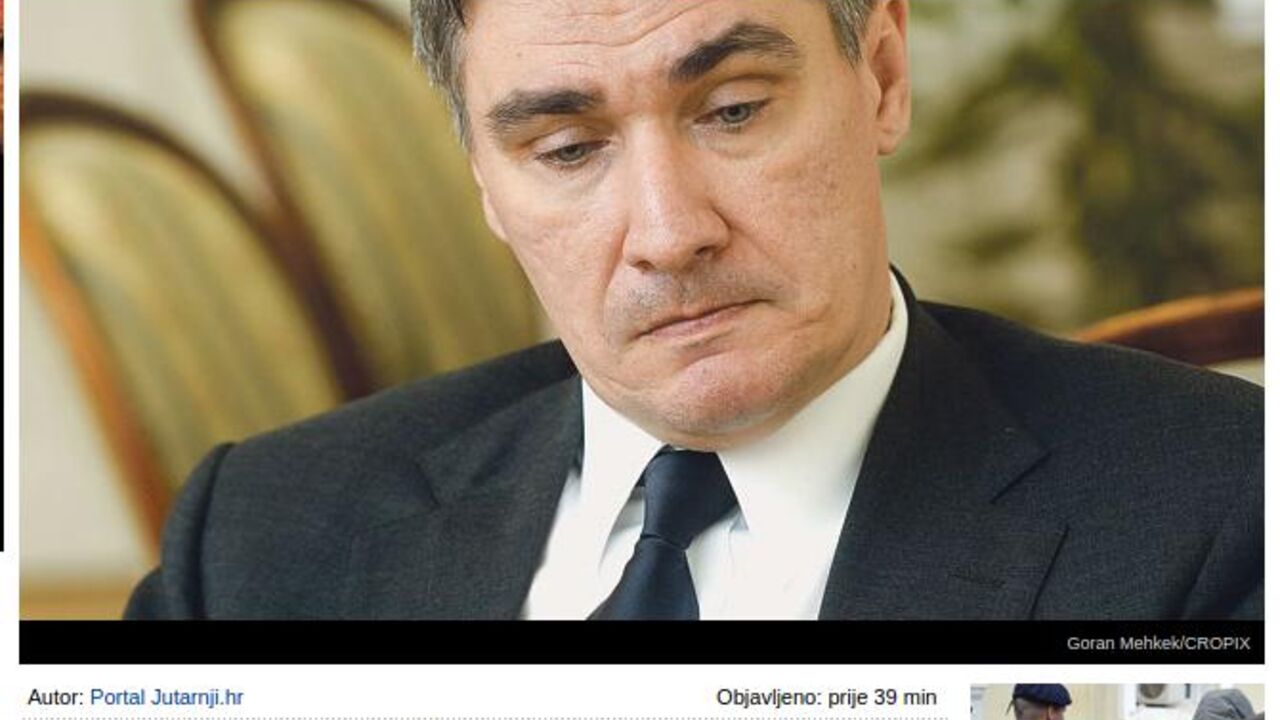 naslovnica portala Jutarnjeg lista