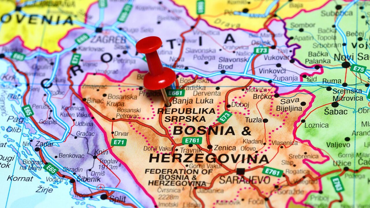 Bosna i Hercegovina na karti