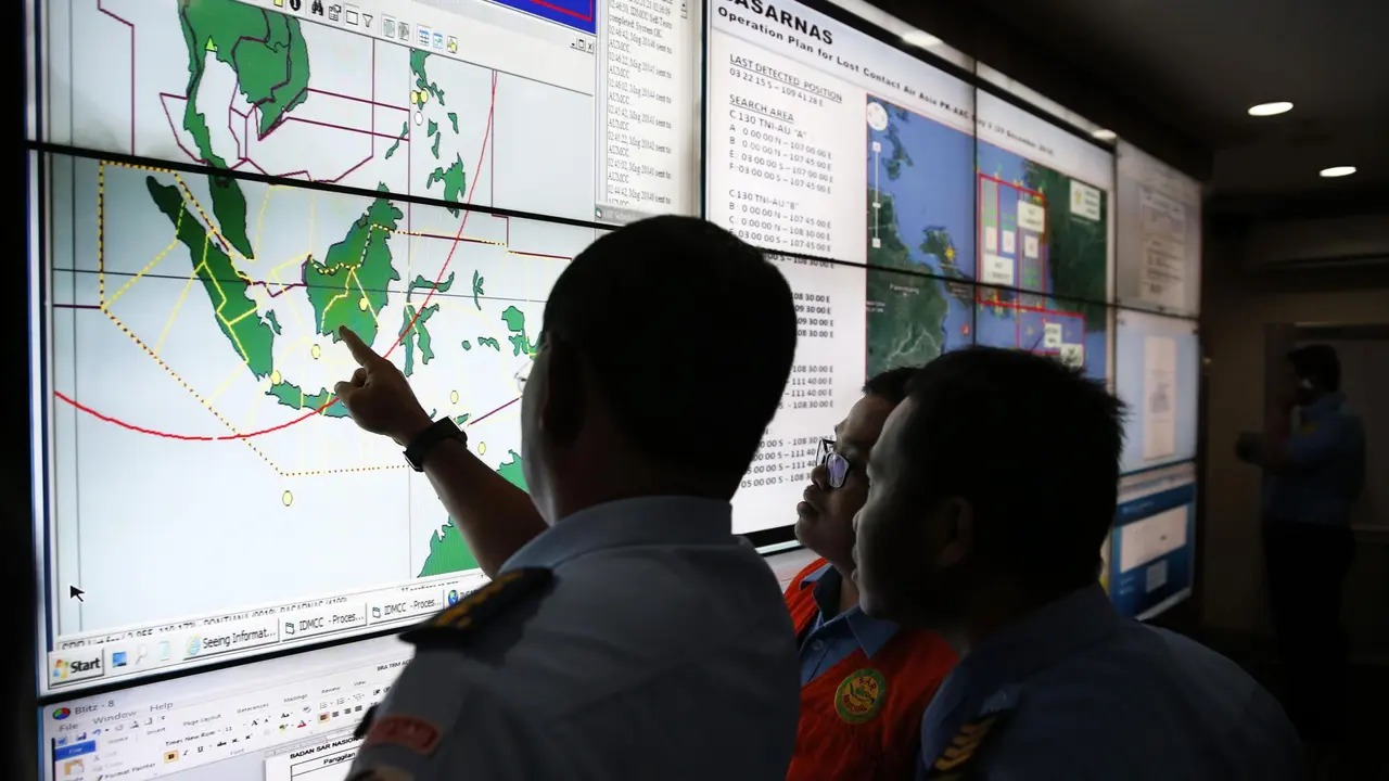 Indonezija, avion, potraga, spasioci, mapa, radar