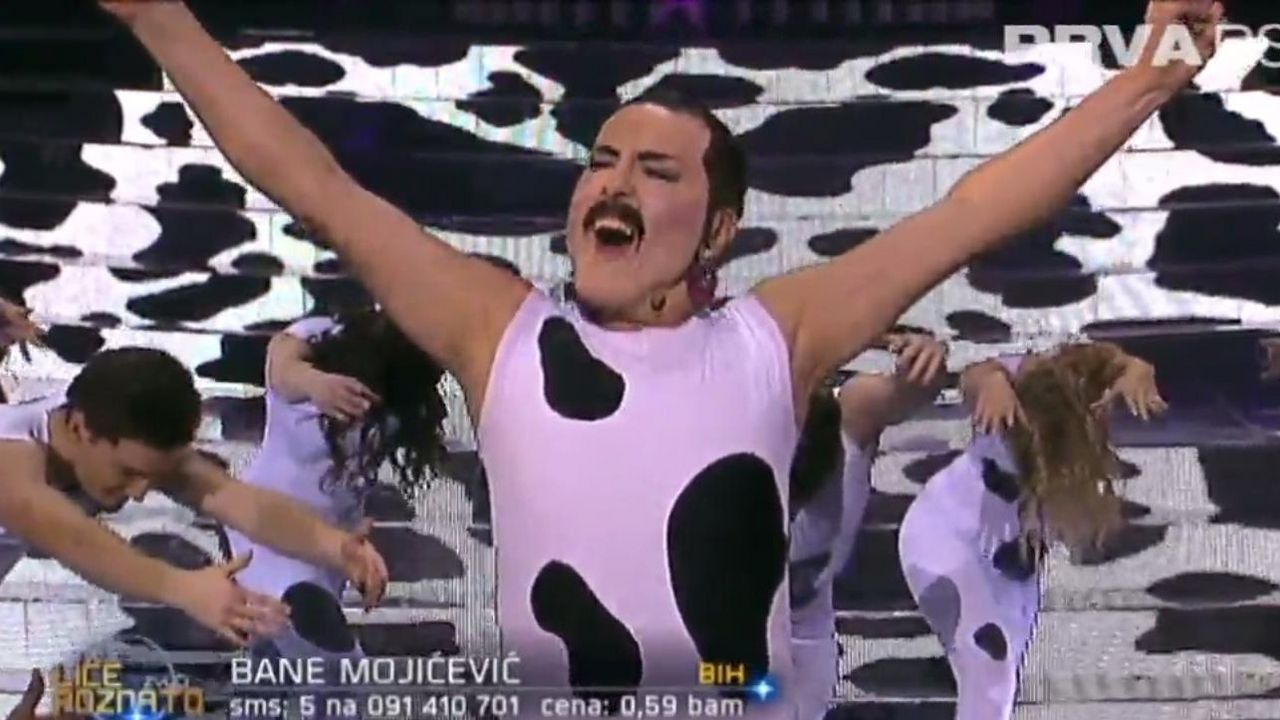Keba kao Fredi Merkjuri na sceni TLZP