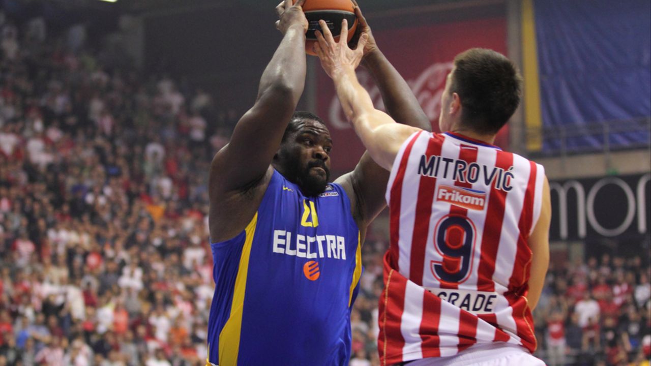 Sofoklis Skorcijanitits u meču Evrolige između Crvene zvezde i Makabija u sezoni 2013/14.