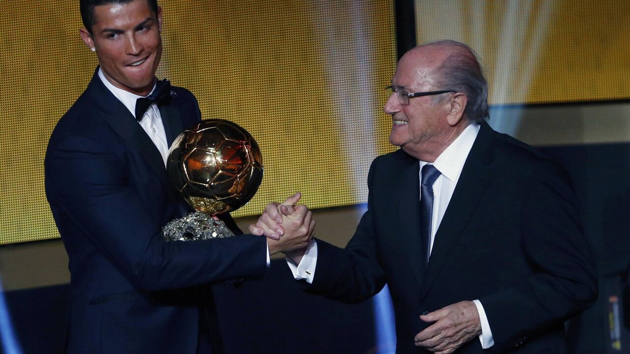 Kristijano Ronaldo na dodeli Zlatne lopte