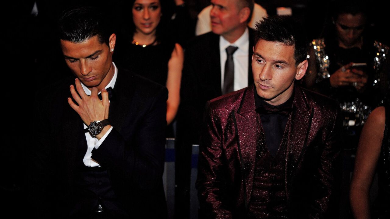 Kristijano Ronaldo i Lionel Mesi na dodeli Zlatne lopte