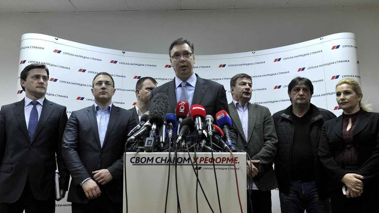 Aleksandar Vučić daje izjave medijima nakon sednice Predsedništva