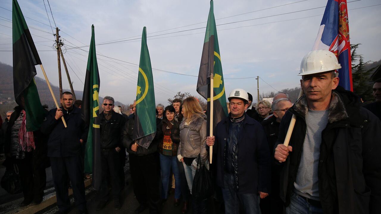 Protest radnika u "Trepči"