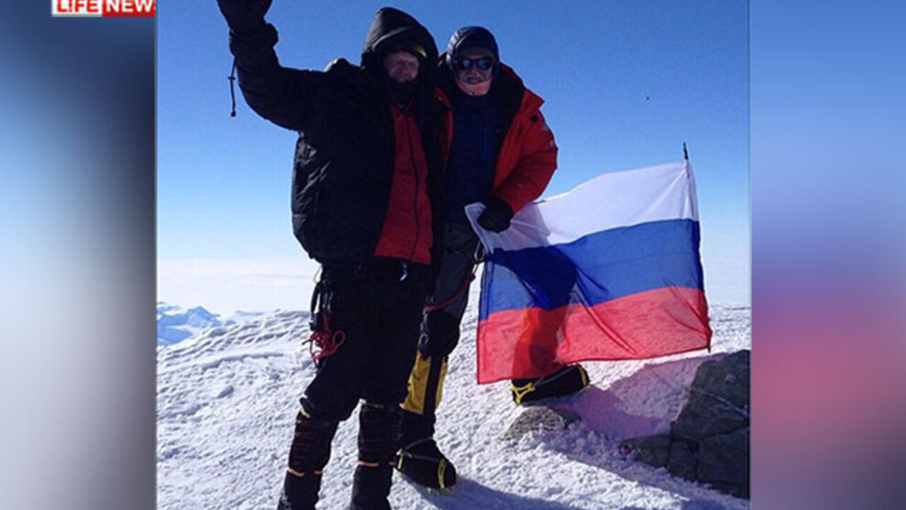 Aleksandar Sidjakin i Oleg Savčenko na Vinsonovom vrhu