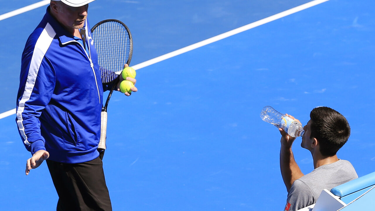 Boris Beker i Novak Đoković pred start Australijan Opena