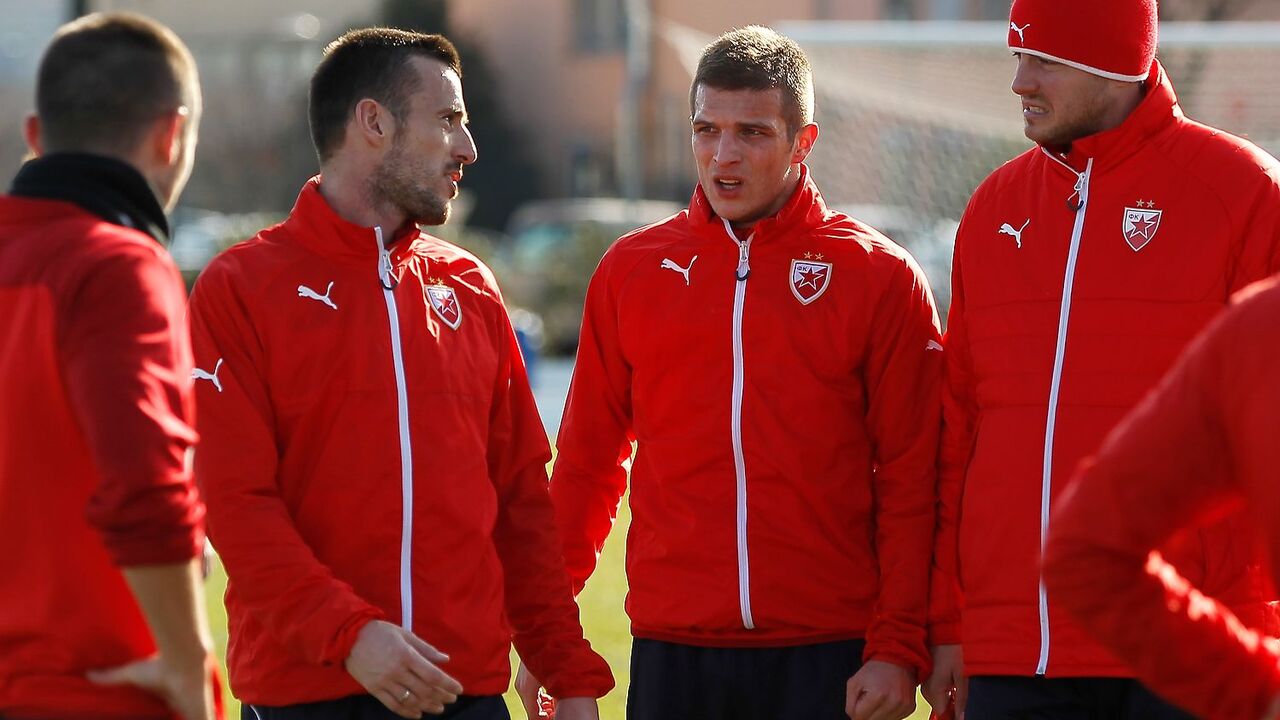 Aleksandar Luković, Darko Lazović i Nenad Lalatović na pripremama Crvene zvezde u Kopru