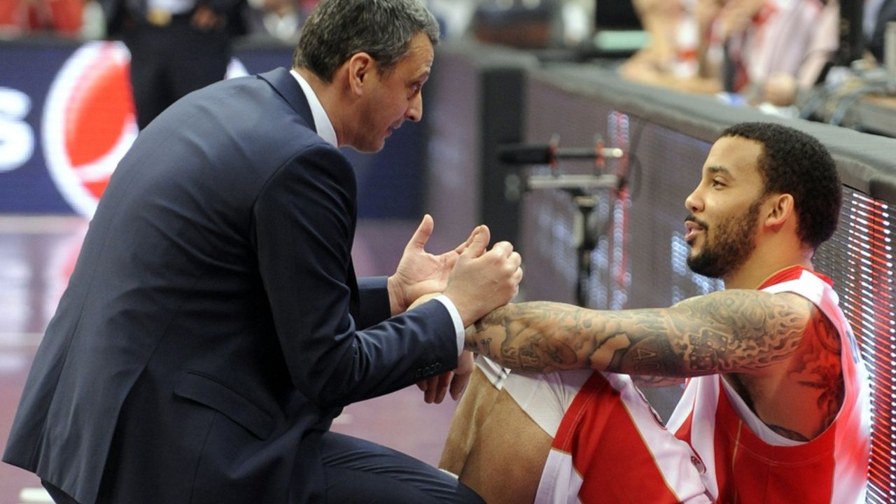 Dejan Radonjić i Markus Vilijams u meču Evrolige protiv Neptunasa