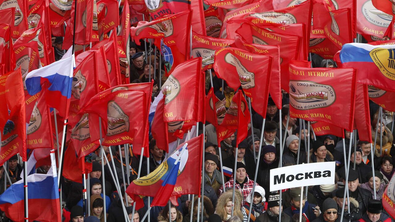 Skup Antimajdanskog pokreta u centru Moskve