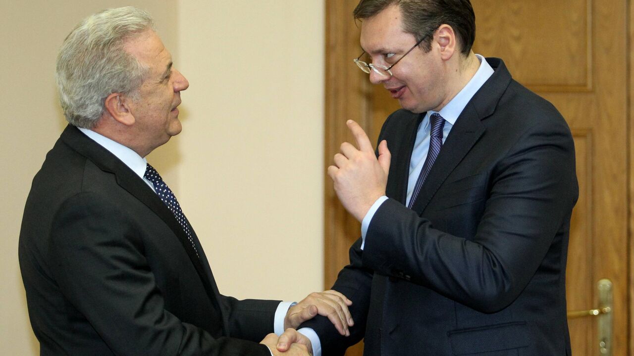 Aleksandar Vučić i Dimitris Avramopulos