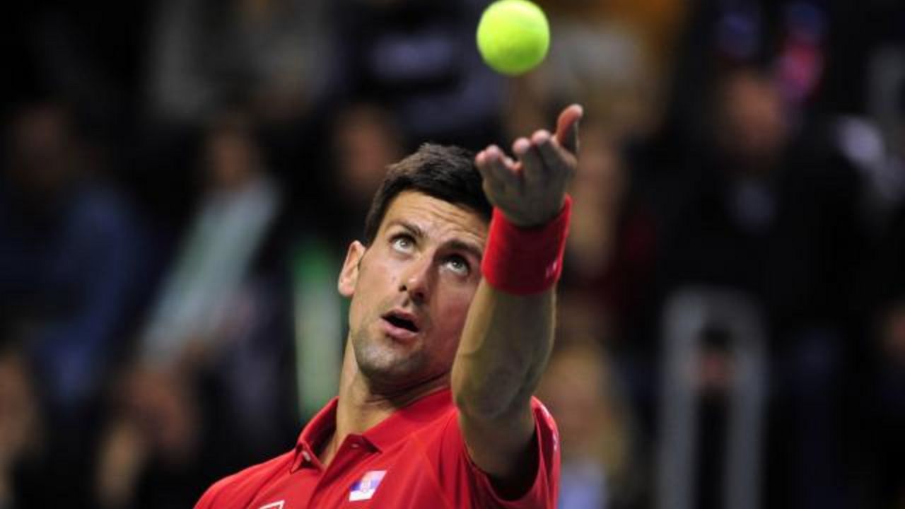 Novak Đoković na meču u Kraljevu