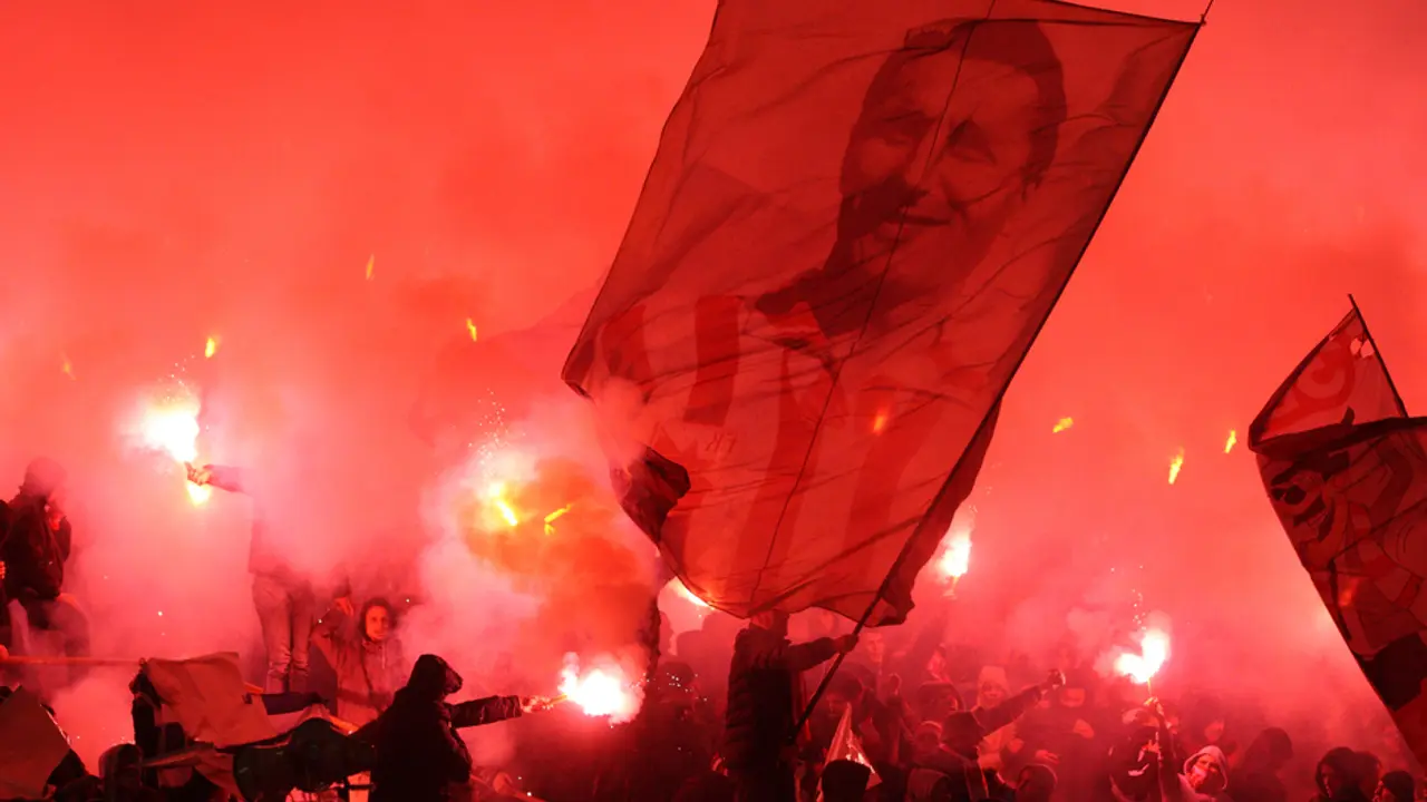 Navijači Crvene zvezde na utakmici sa Vojvodinom