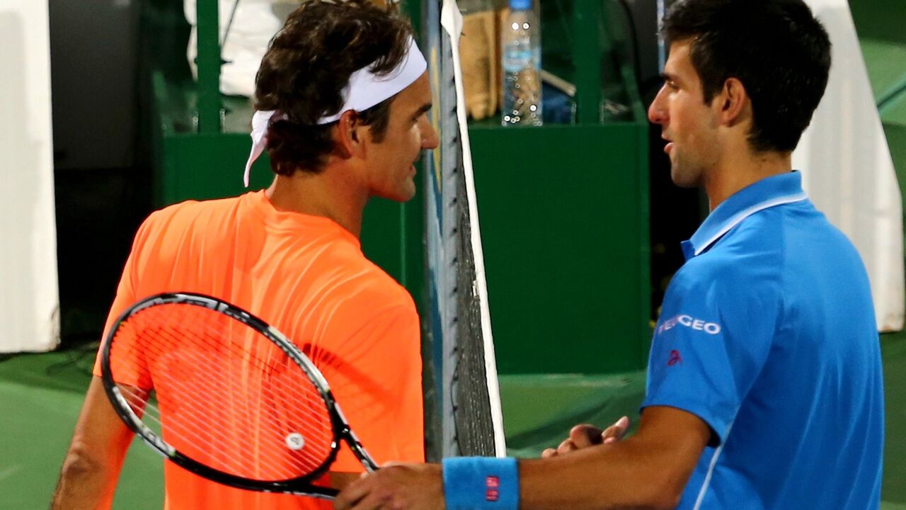 Novak Đoković i Rodžer Federer u Dubaiju