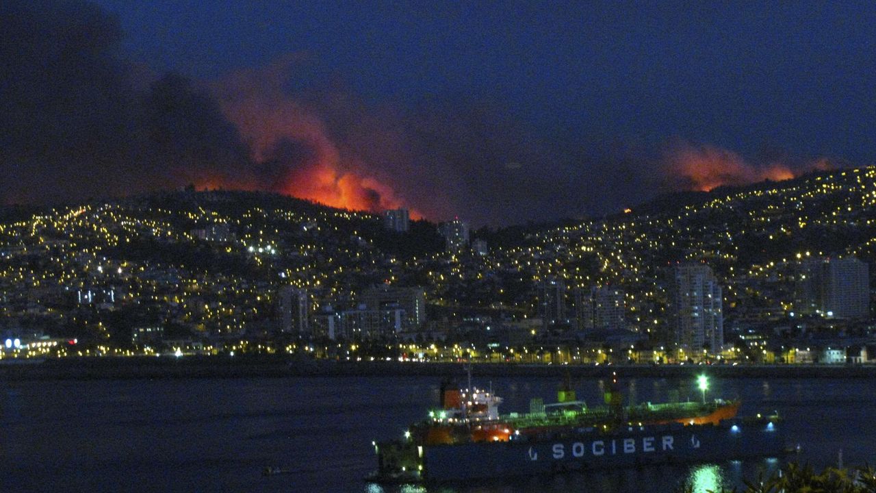Požar u Valparaisu u Čileu
