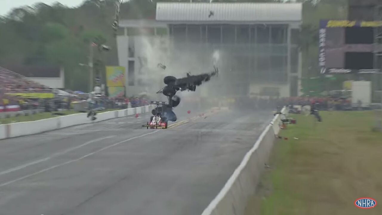 Drag trka nesreća