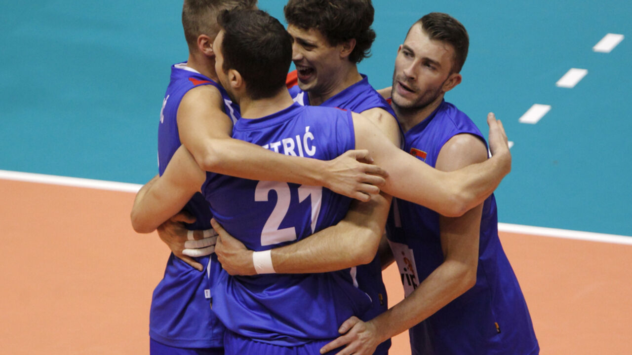 Aleksandar Atanasijević sa saigračima iz reprezentacije