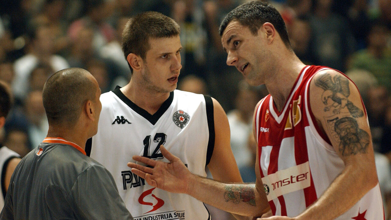 Milan Gurović i Novica Veličković na derbiju Crvena zvezda - Partizan