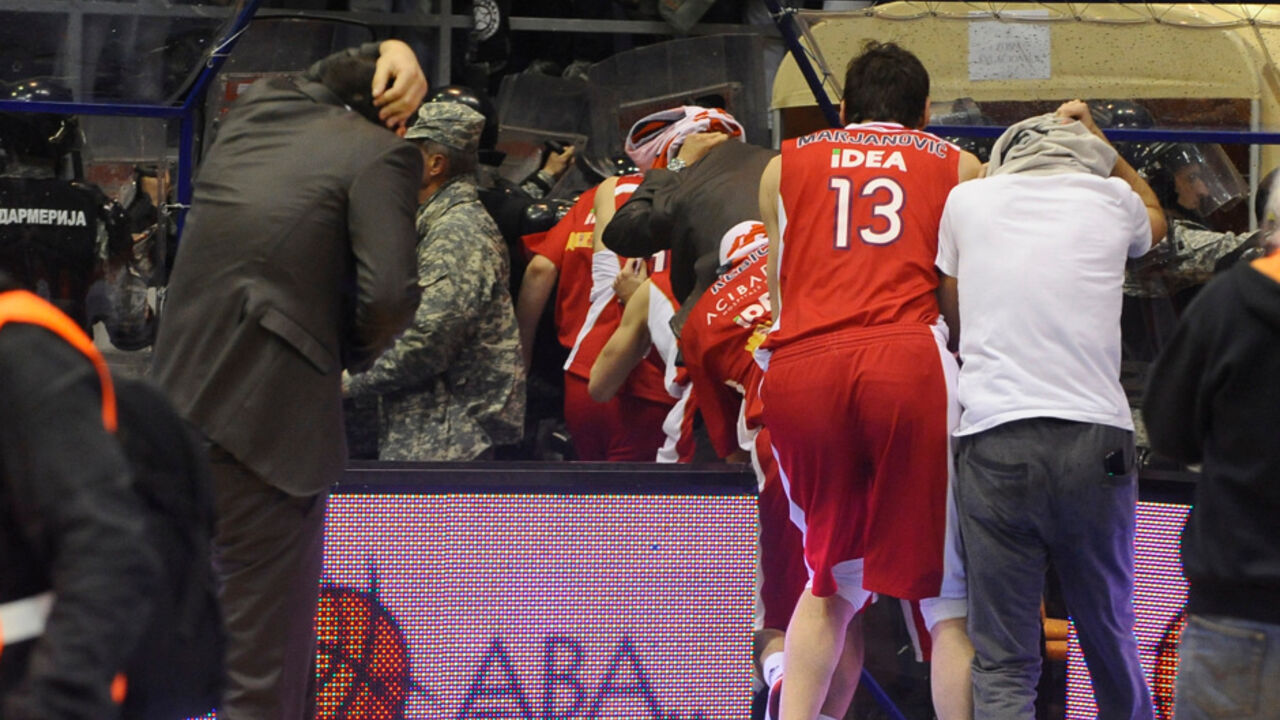 Detalj s utakmice Partizan - Crvena zvezda