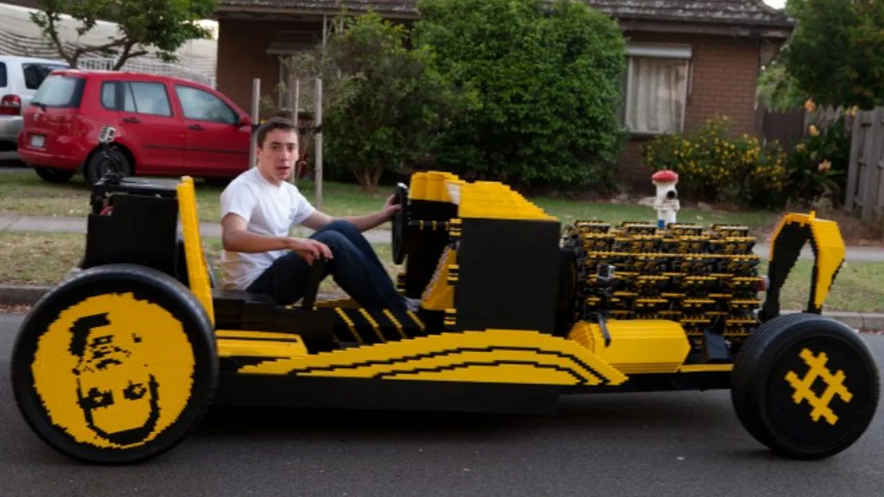 Auto od Lego kocki