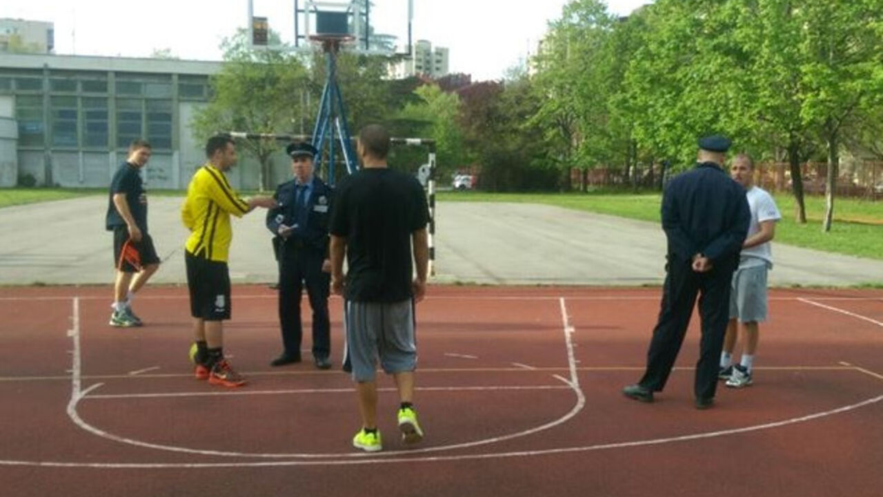 Prvaci sveta u basketu 3x3 i policija