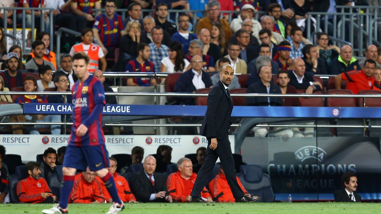 Pep Gvardiola i Lionel Mesi