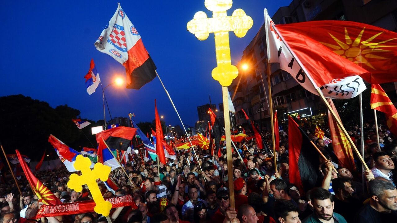 Miting podrške vlasti u Skoplju