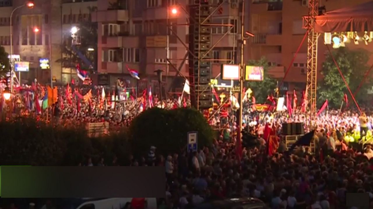 Miting podrške vlasti u Skoplju