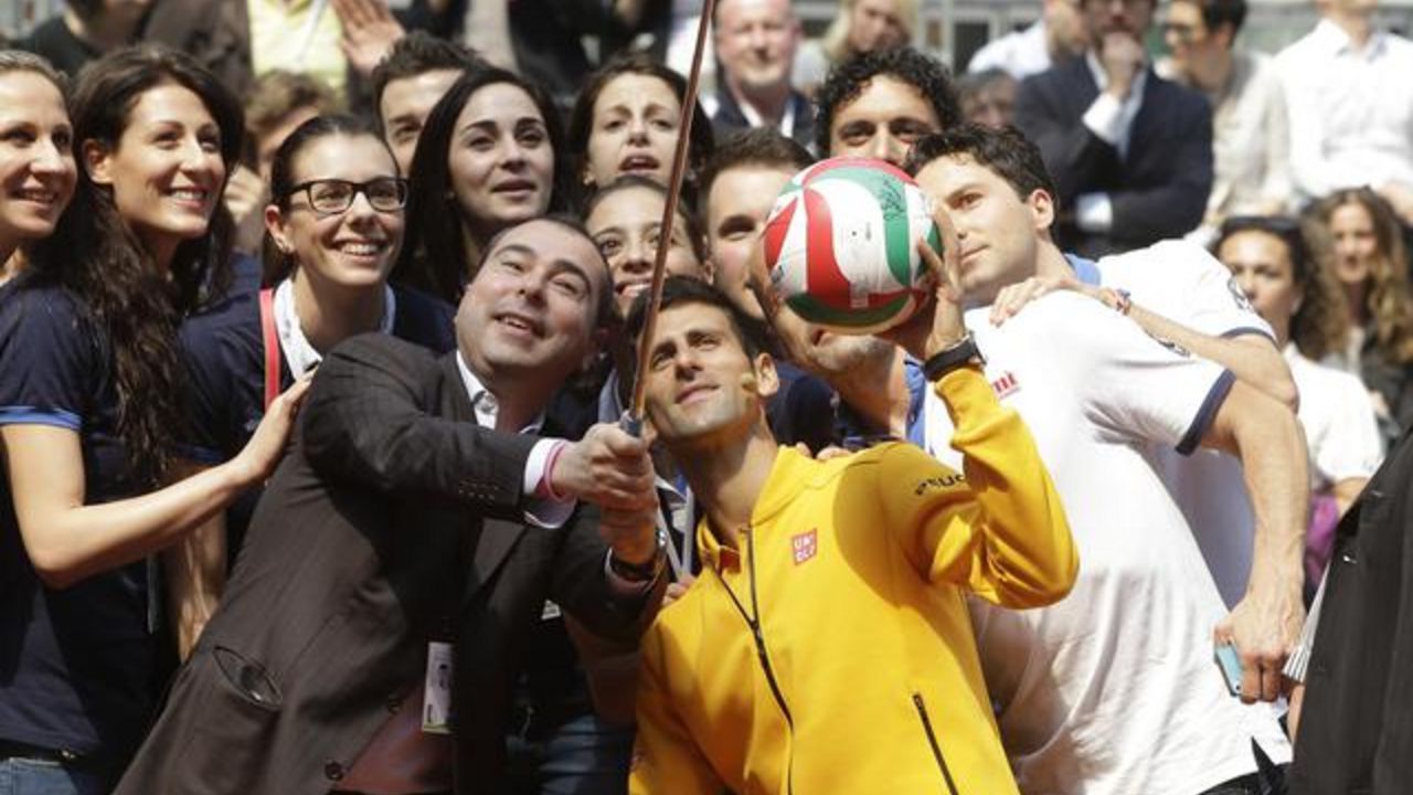Srpski teniser Novak Đoković na Mastersu u Rimu