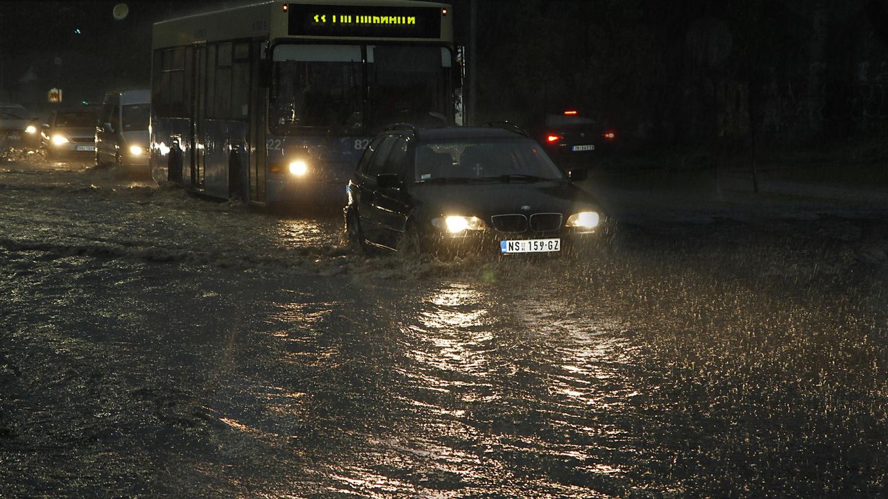 Pljusak u Novom Sadu