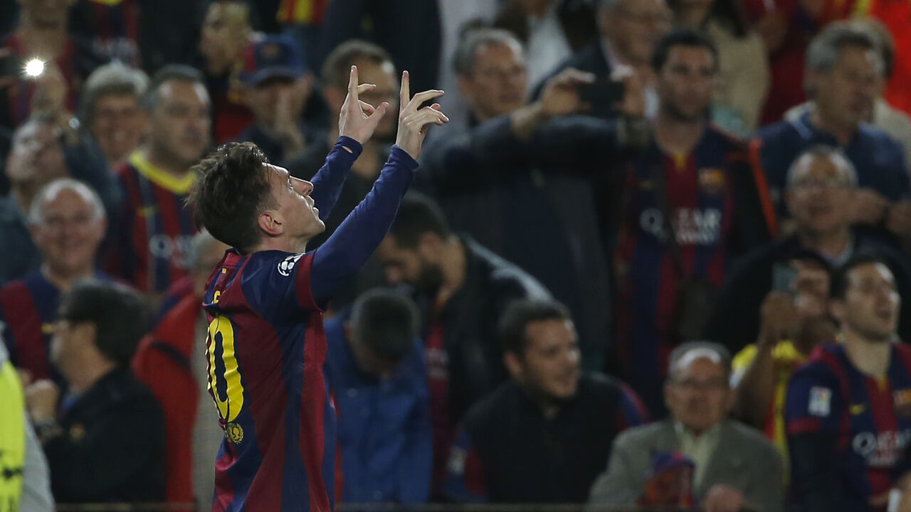 Lionel Mesi slavi gol