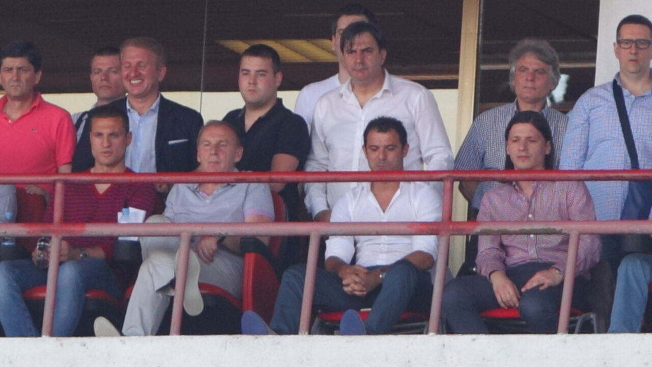 Dejan Stanković u druptvu Nemanje Vidića, Dragana Džajića i Marka Pantelića