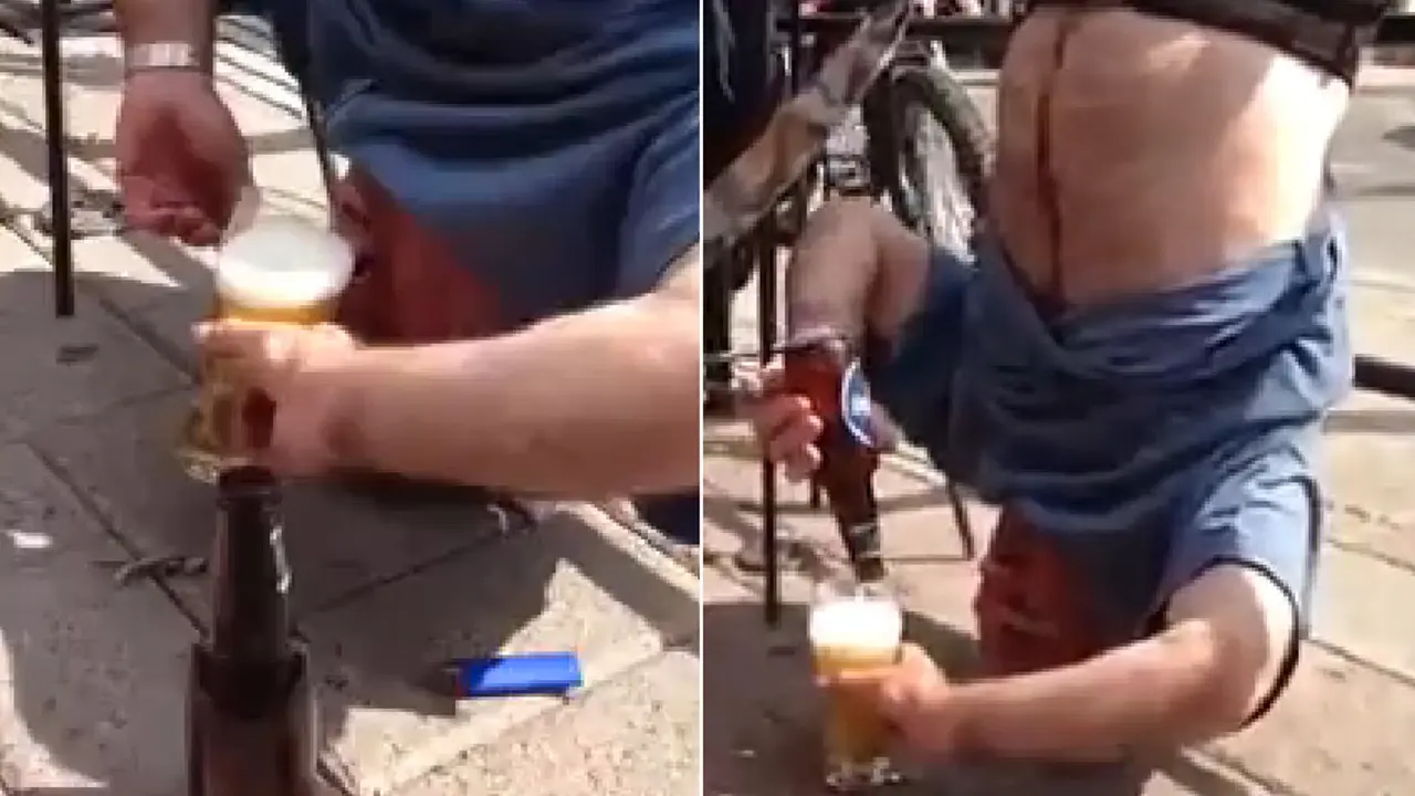 Pivopija pije naglavačke