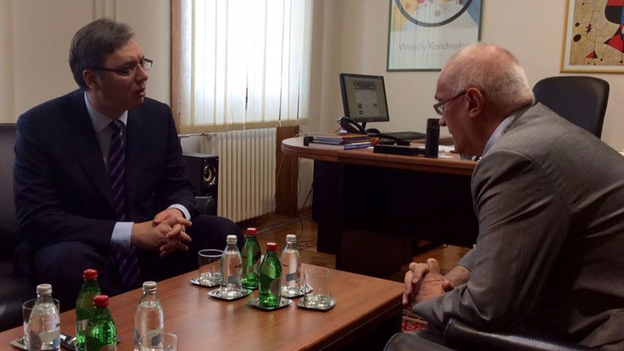 Aleksandar Vučić i Rodoljub Šabić
