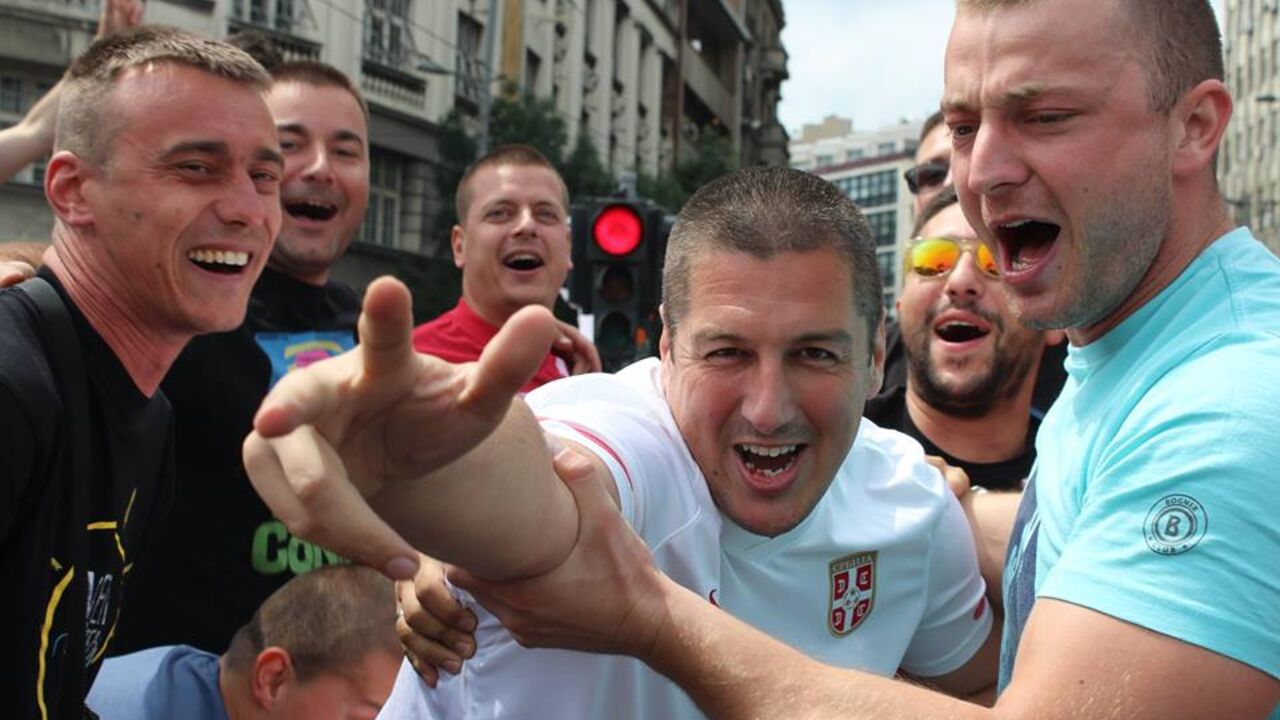 Navijač Srbije Saša Čarapa