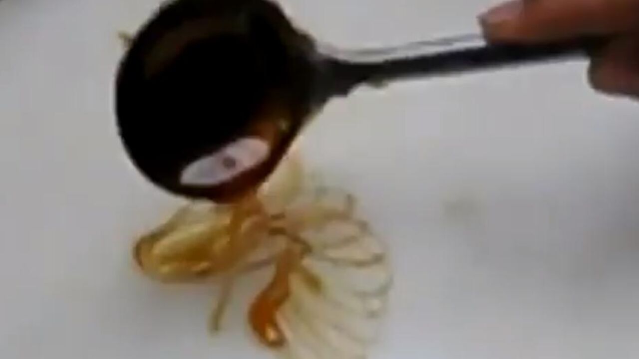 Kašika sa sirupom od karamele
