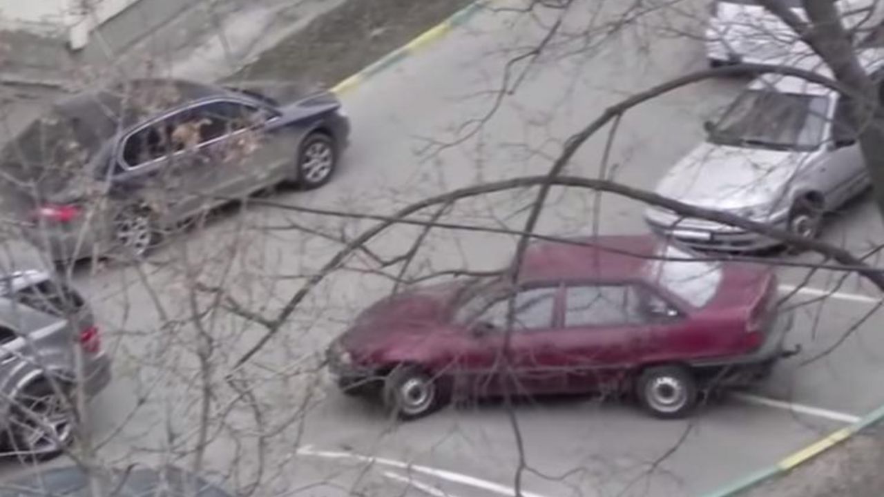 Starim autom čuva parking mesto