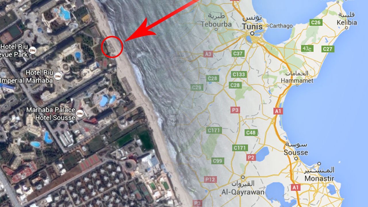 Tunis, mesto napada